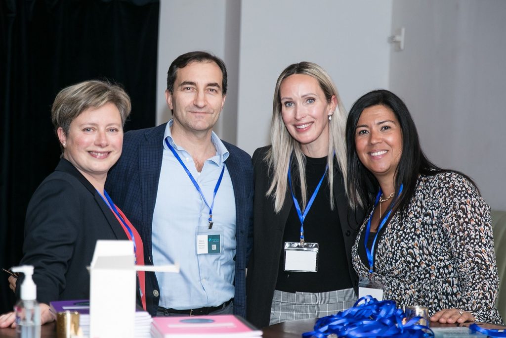 From left to right: Ester Pescio, COO, Marco Massini, Adviser, Karine Boulianne, CCO, Jasmine D'Alessandro, Clinical Operations Manager